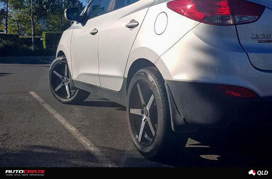 HYUNDAI IX35 RACER BLACK MACHINED FACE